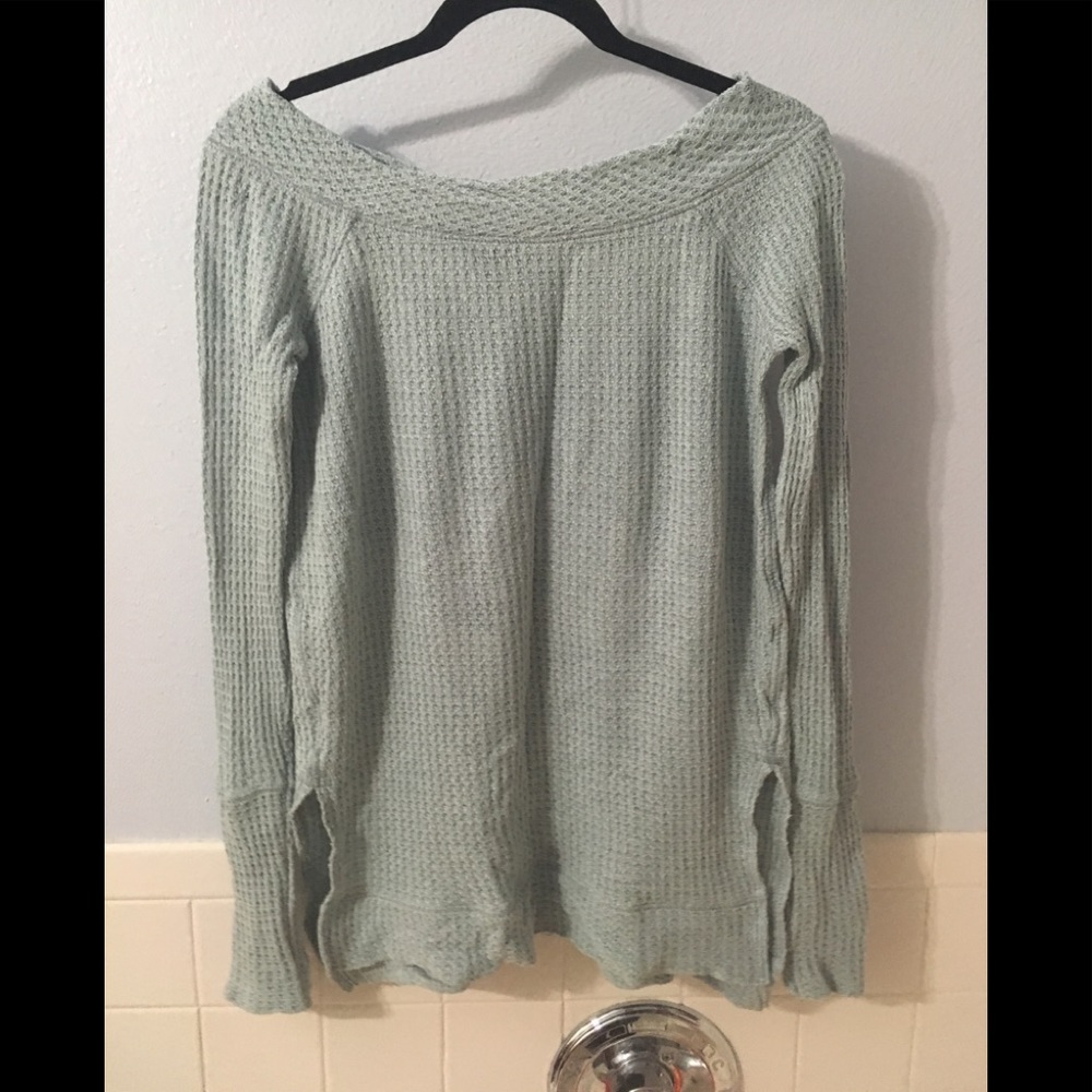 Light blue free people top